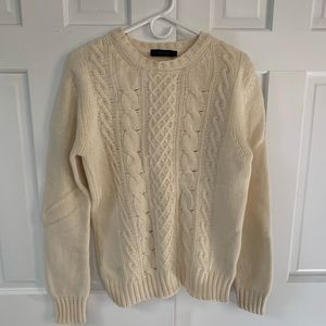 Calvin Klein Collection Cable-knit Wool Sweater M